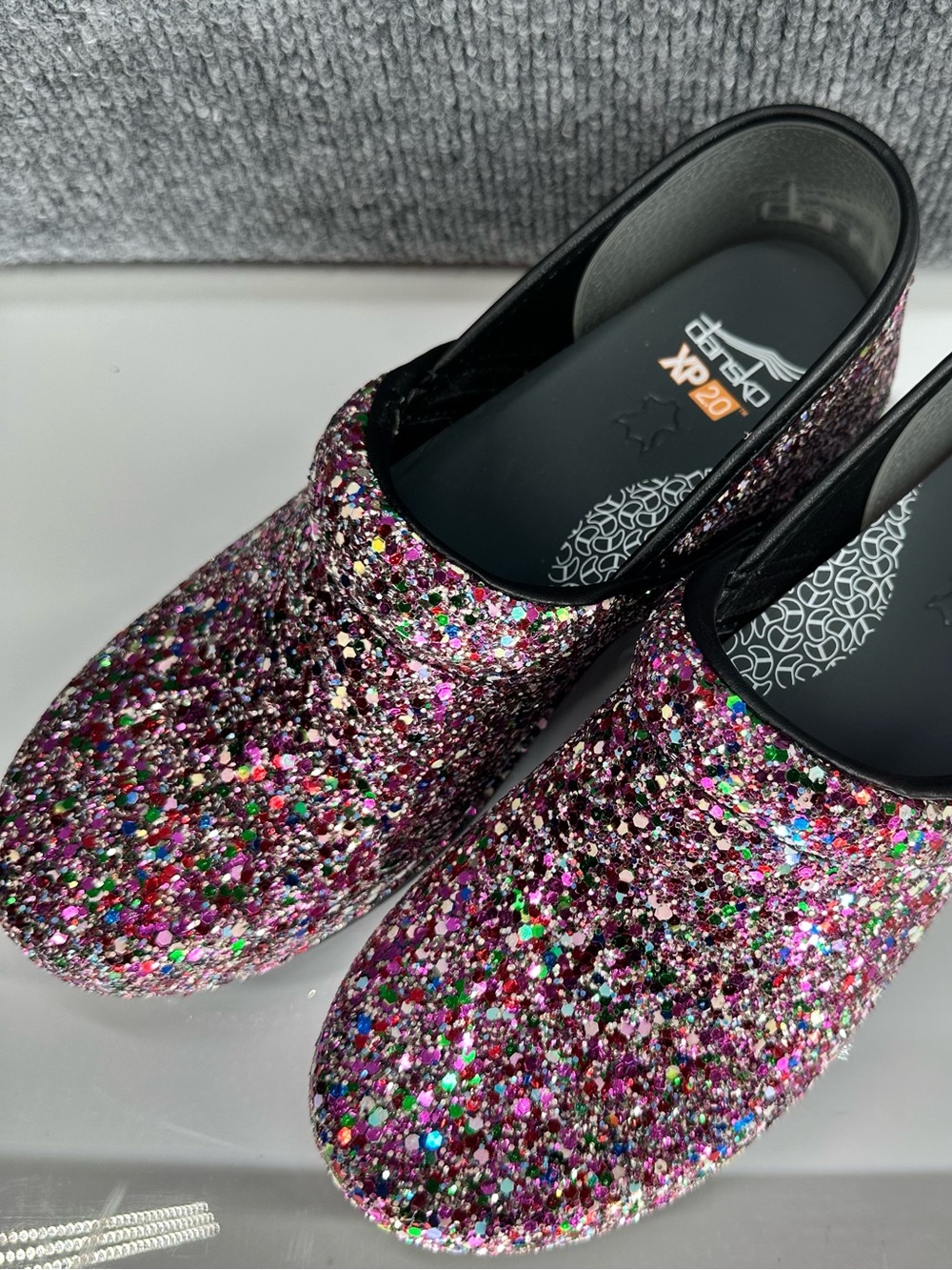 Dansko XP 2.0 Glitter Clogs Party Multicolor Pink